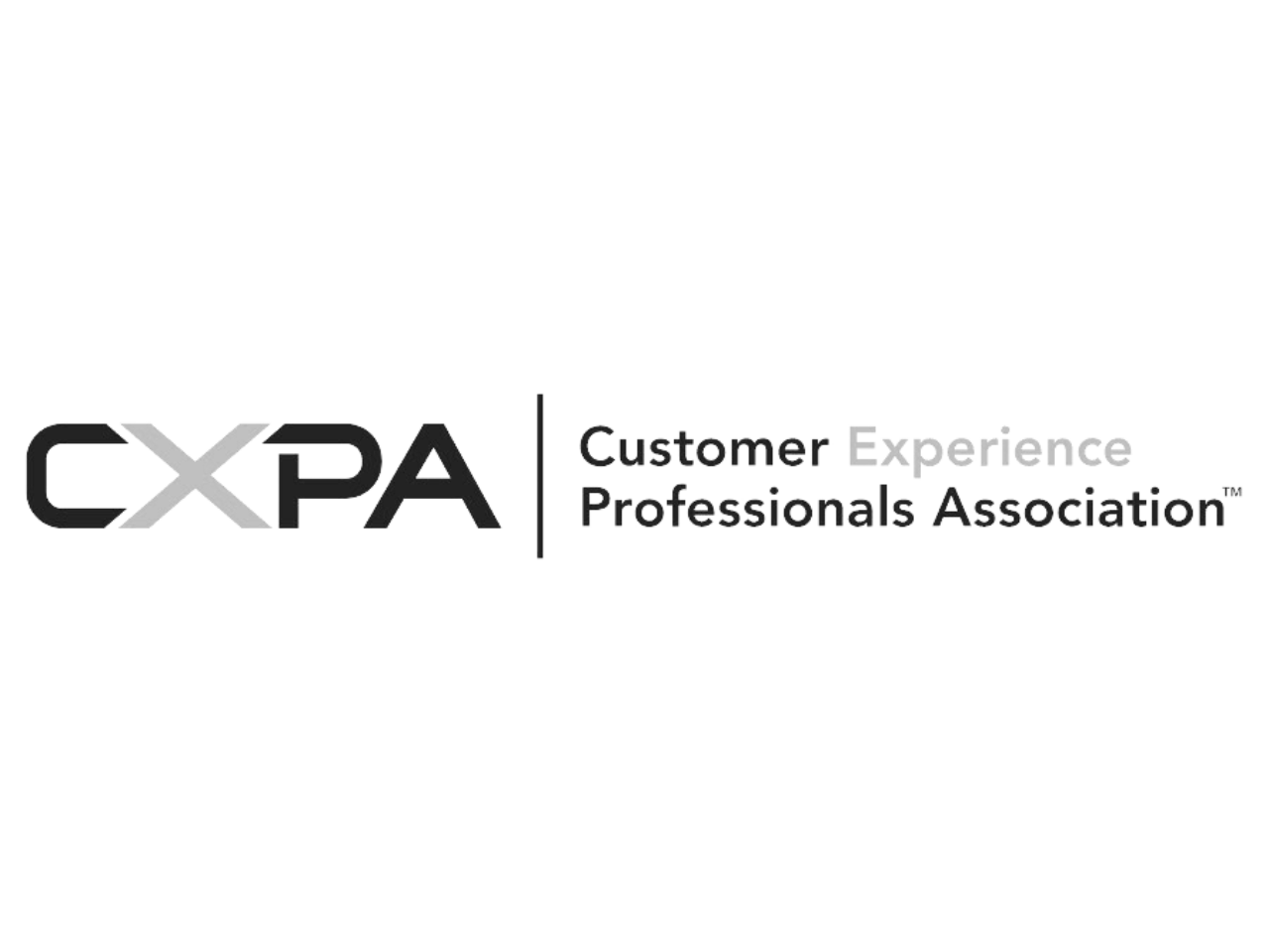Logo of Customer Experience Professionals-Association (CXPA) with black and gray text.