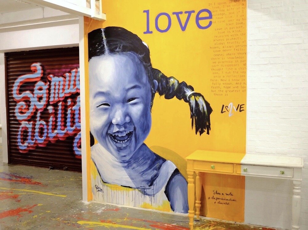 Charity mural for Love21