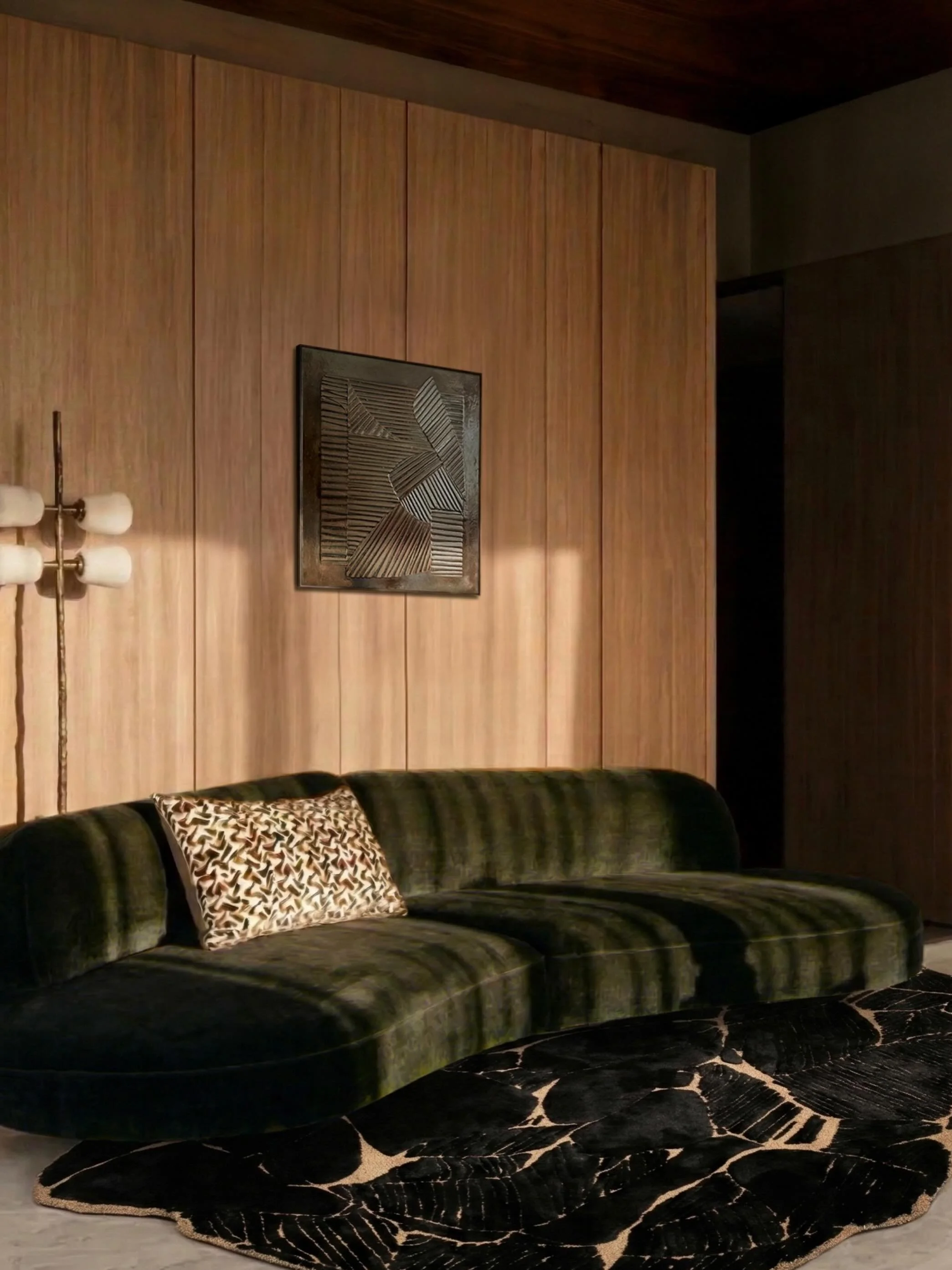 When art and interior design share the same soul, a quiet alchemy takes place.

Nothing is static. The space, the light, the matter, we are all part of the same shifting frequency, beautifully entangled.

Sunlight acts as the final brushstroke, illum