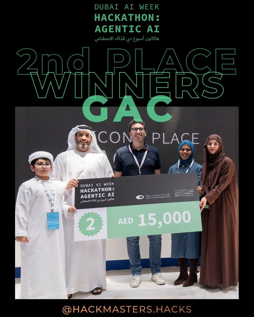 🥈 Second Place: Team GAC
Tackling Dubai&rsquo;s estate agent challenge with purpose:
How can we maximise quality of life, happiness, and prosperity for all current and future residents?

Their agentic solution reimagines urban living through intelli