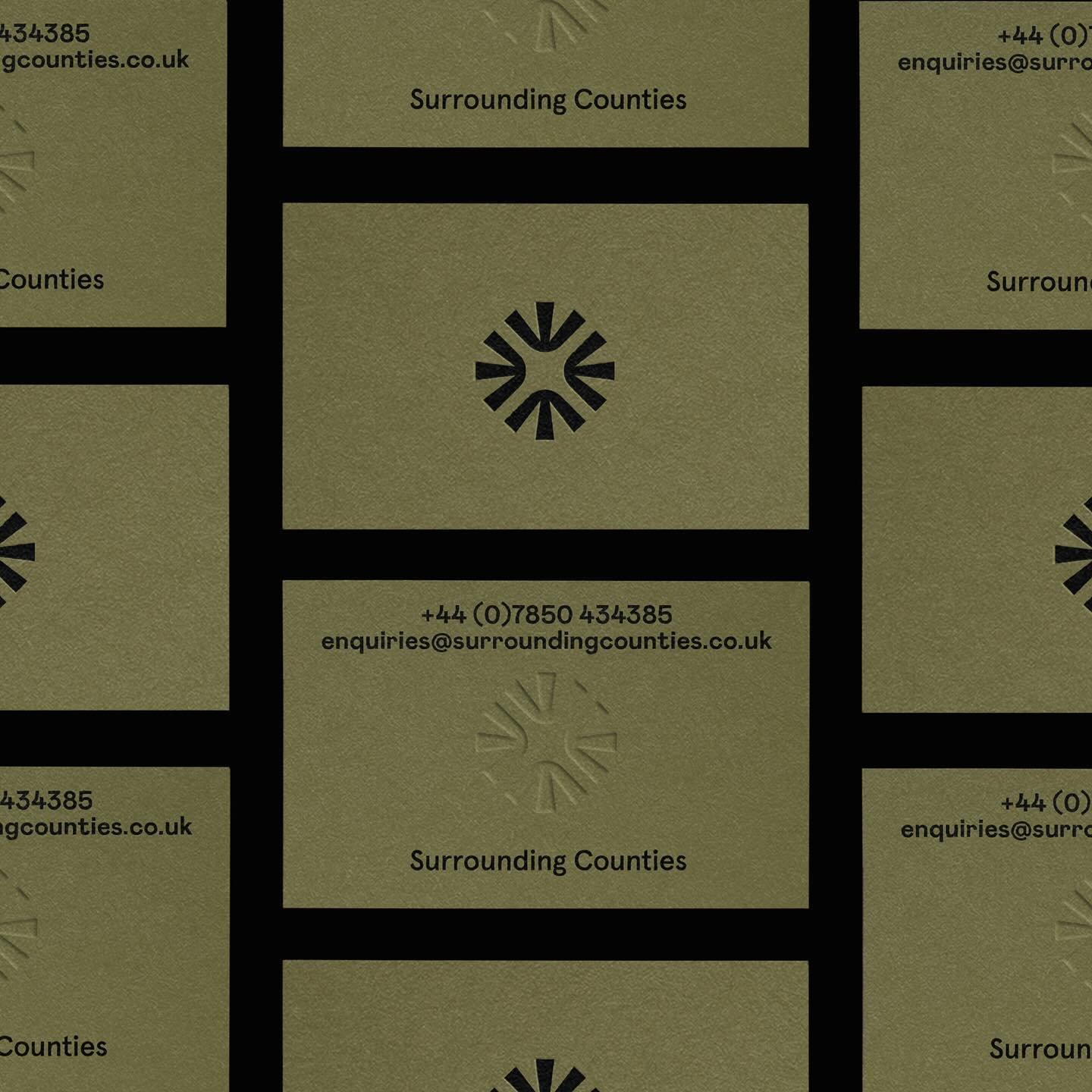 Business card designs for the team at @surroundingcounties.co.uk Full brand launch, case study and website coming soon.

#brandidentity
#graphicdesign
#creativeagency
#brandstrategy 
#branding 
#madebystudio25
#gardendesign 
#landscaping 
#constructi