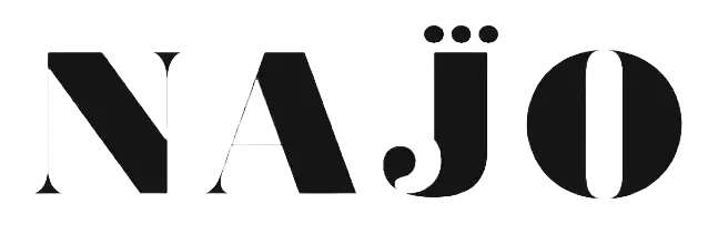 Stylized text spelling Nate in black with decorative dots and accents.