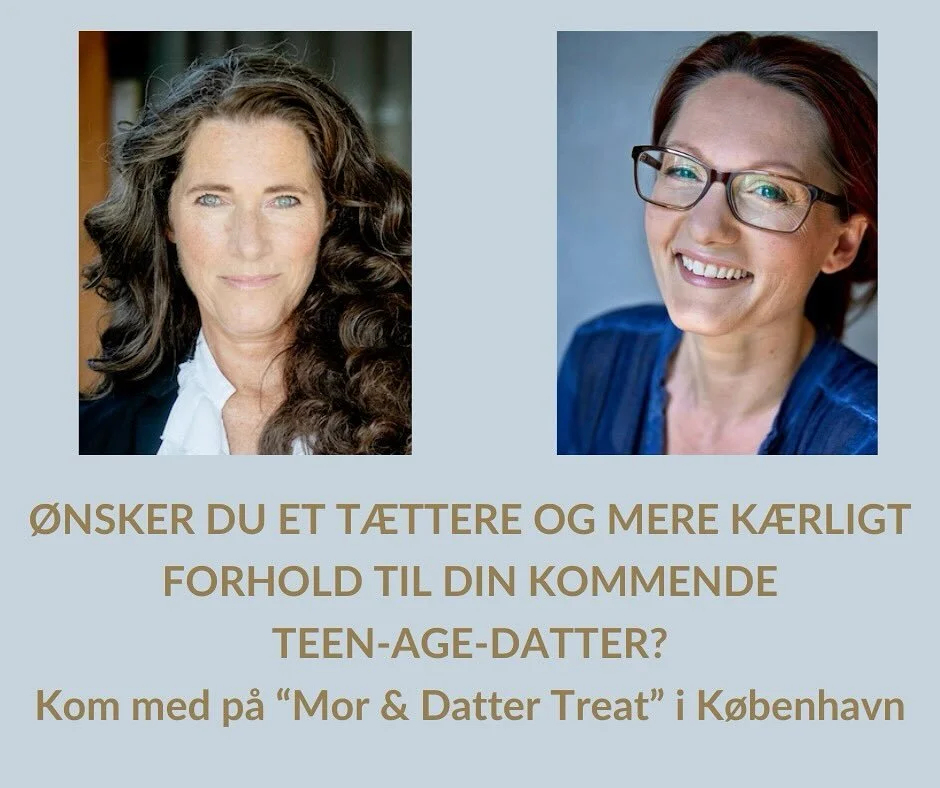 &Oslash;NSKER DU ET T&AElig;TTERE OG MERE K&AElig;RLIGT FORHOLD TIL DIN KOMMENDE TEEN-AGE-DATTER?

Vi tilbyder EARLY-BIRD-rabat p&aring; vores sk&oslash;nne &rdquo;Mor &amp; Datter-treat&rdquo;! 
Helt indtil s&oslash;ndag d. 21.1.2024, kan du k&oslas