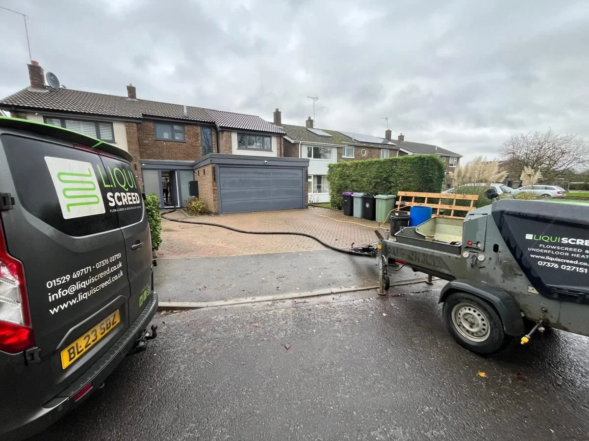 Another busy day for the lads today, their first job was for a regular customer in Stamford where they placed and finished 5m3 of @landlogicalgroup &lsquo;s @longfloorliquidcementscreed to perfection! We have a couple of slots left this side of Xmas 
