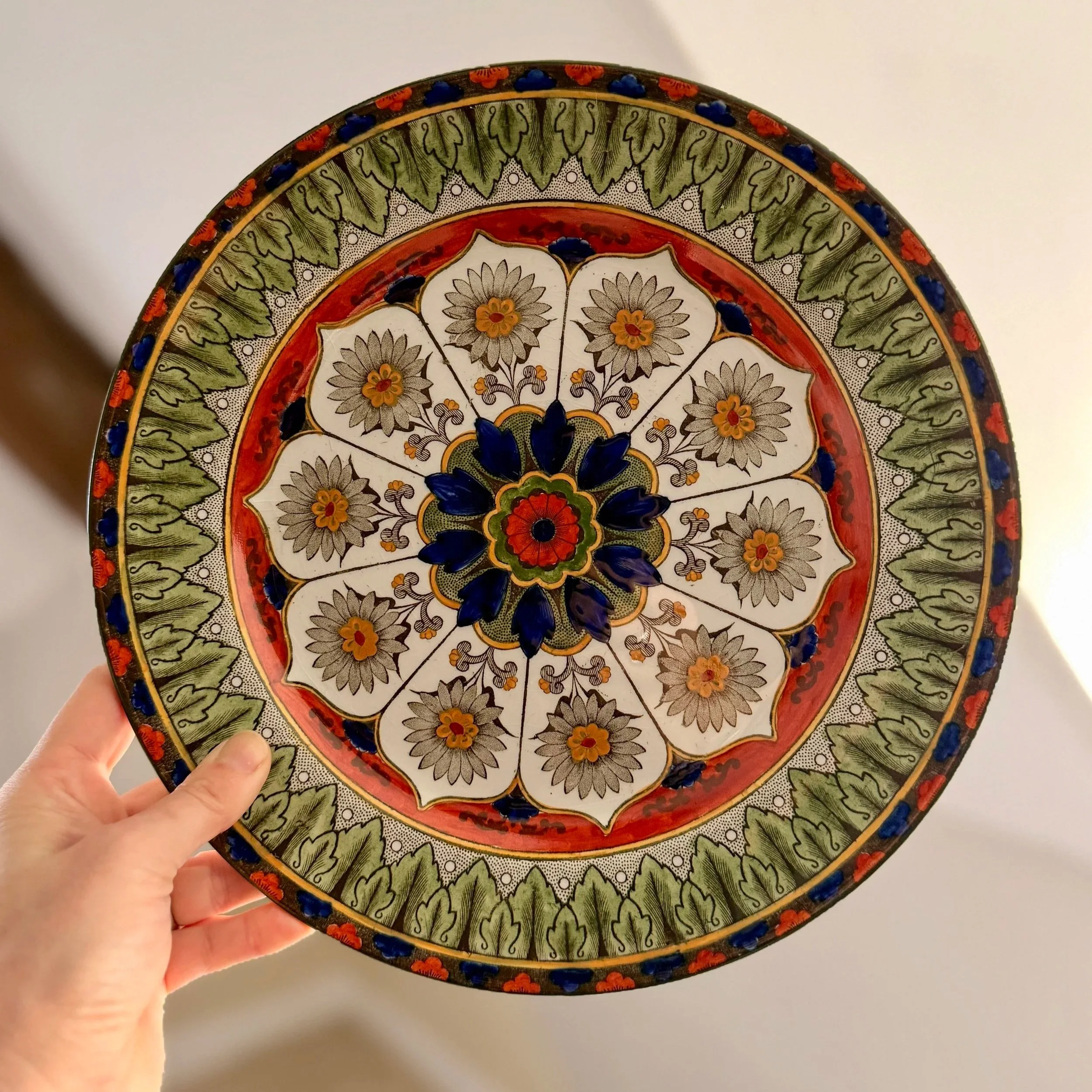 Antique Royal Doulton Cyprus Plates – 1929 Art Deco Cabinet Plates, Pair