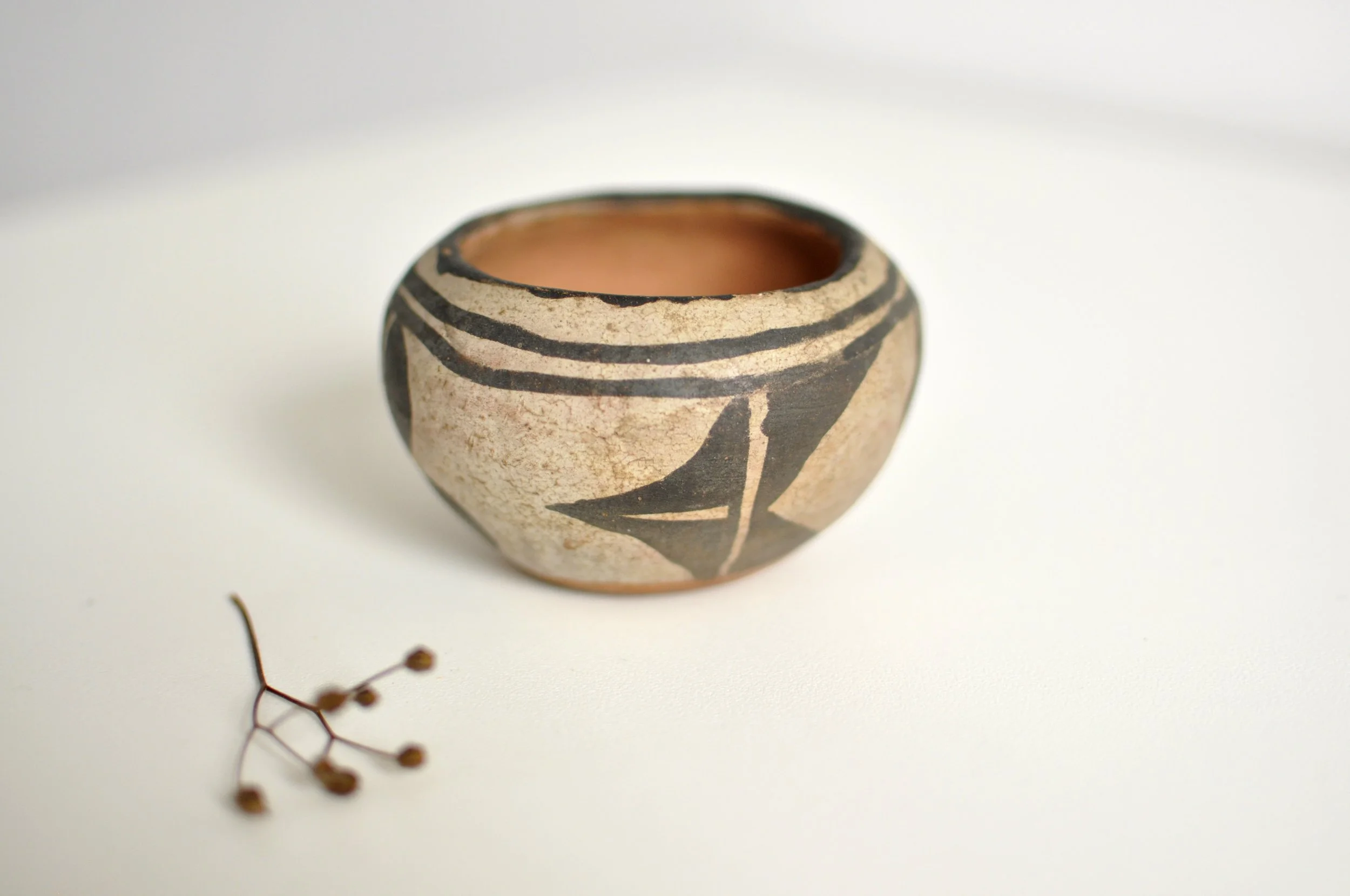 Mid-century Santo Domingo pottery from a private English estate collection.