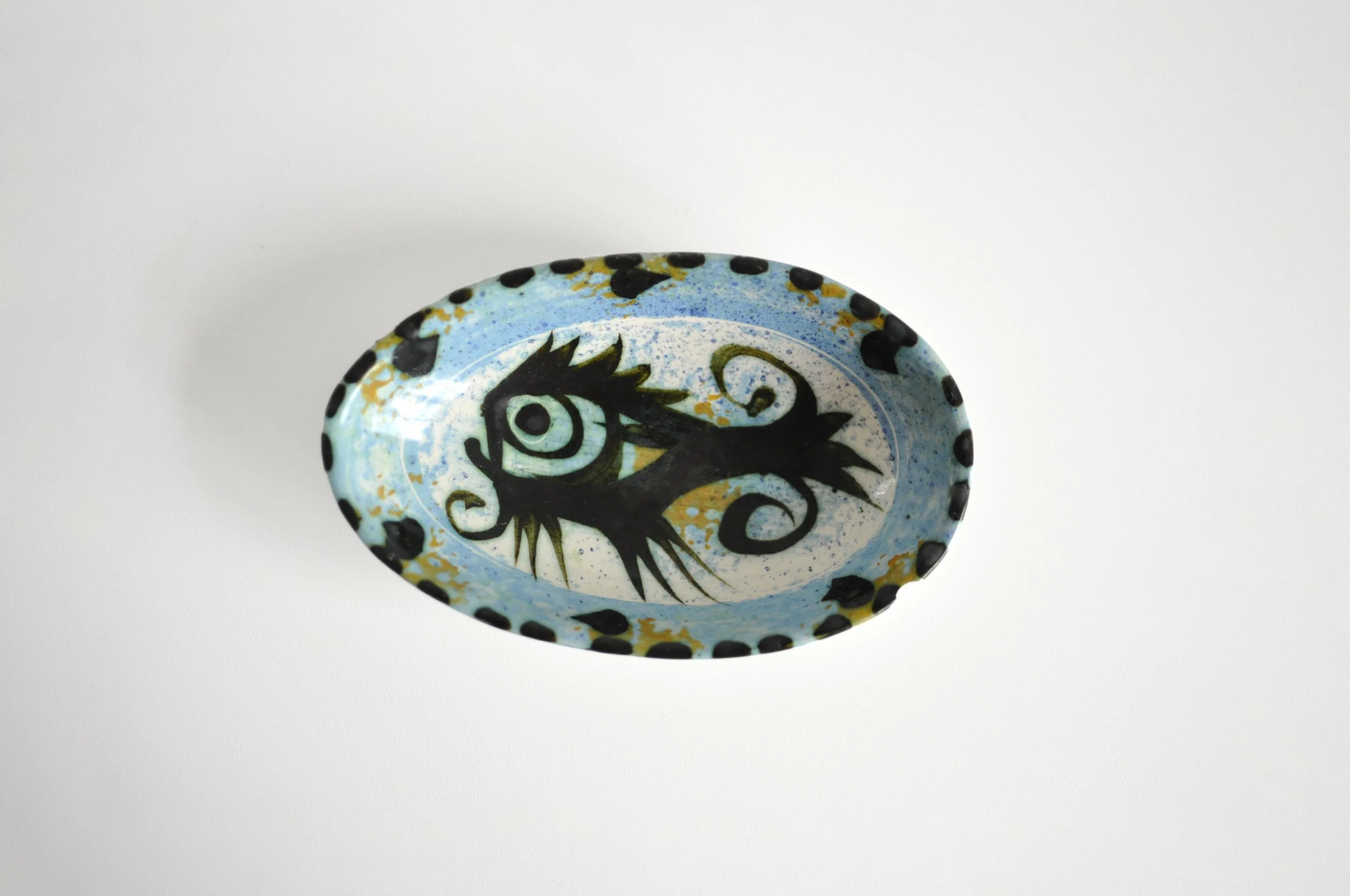 Mid-Century Stylised Fish Bowl | Celtic Pottery
