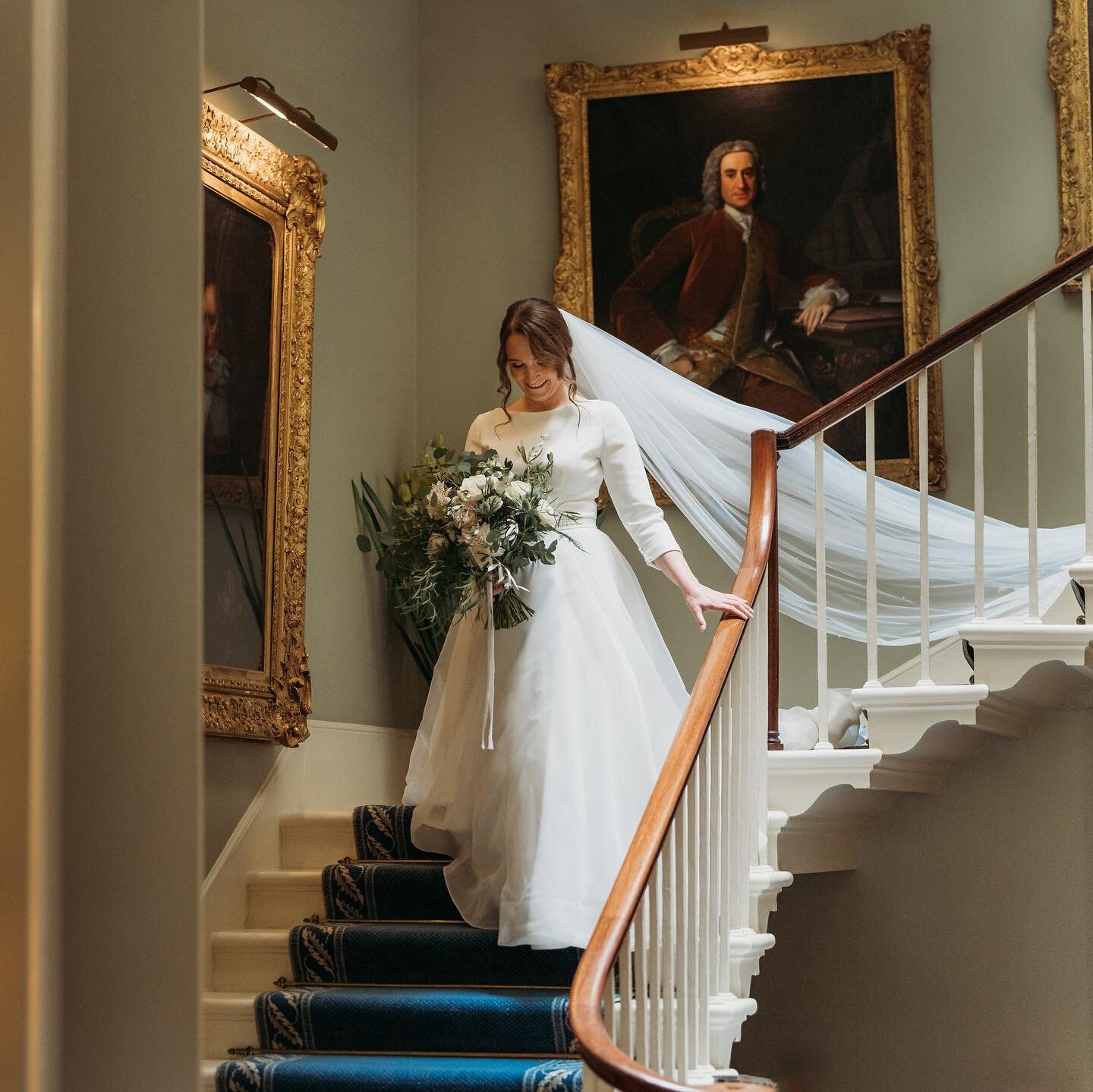 Hannah and Andy tied the knot in style at the stunning @norwoodng25 with Hannah wearing her classic and elegant custom version of style 2308, paired flawlessly with a 3D floral veil for the perfect look. 

Sharing this unforgettable journey with Hann