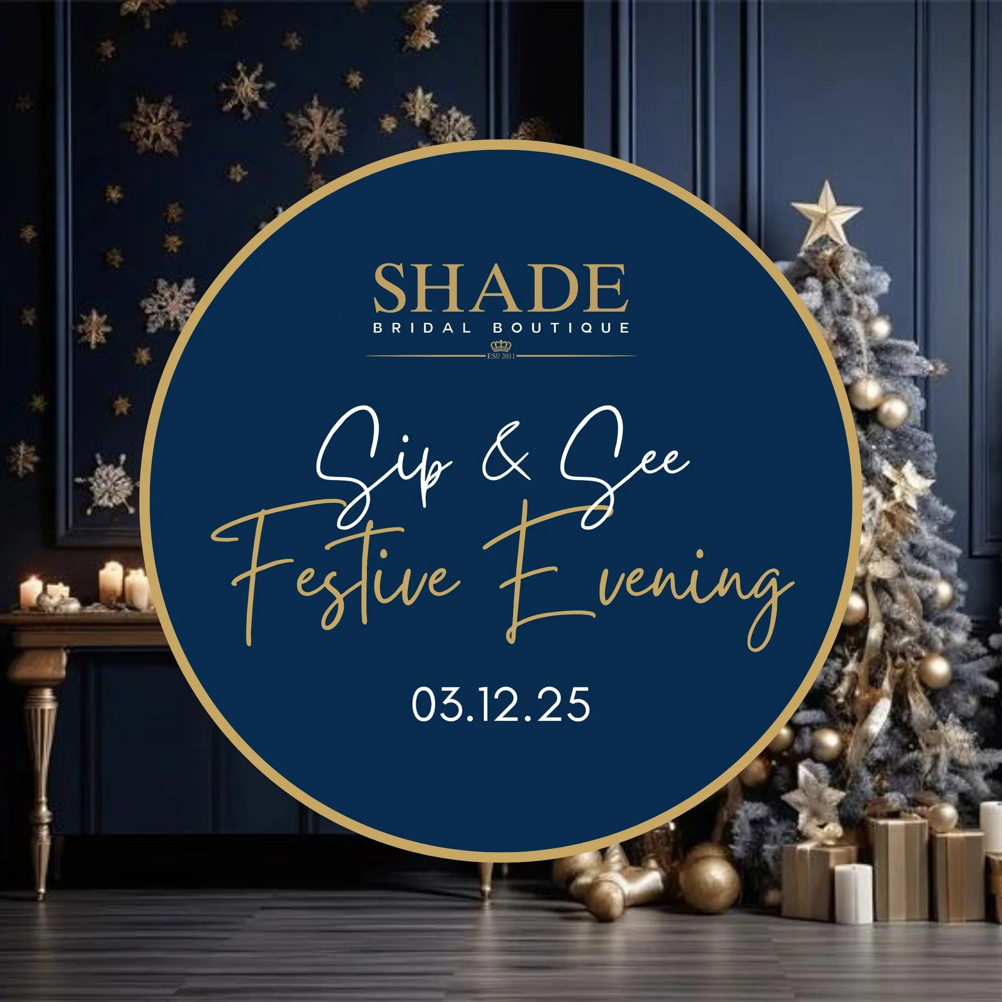 💌 Save the date, ladies&hellip;

We&rsquo;d love for you to join us for a Sip &amp; See festive open evening at Shade Bridal! ✨ Come and enjoy a glass of sparkling English wine from @silverhandestate 🥂. 

Have a first look at our gorgeous collectio