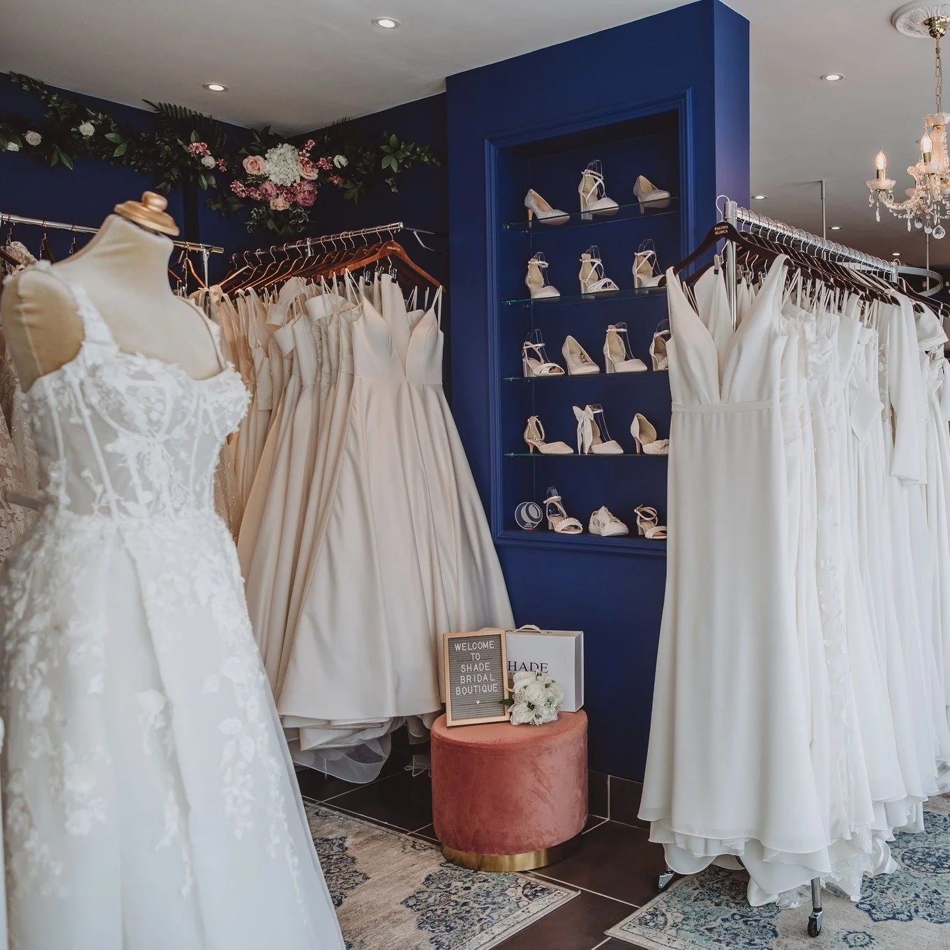 When my day starts with this view as I enter the boutique, I just know it's  going to be an amazing day! Filled with lots of love, support, laughter and memories that will sit with you for an eternity as you remember your journey to saying 'I do'.

W