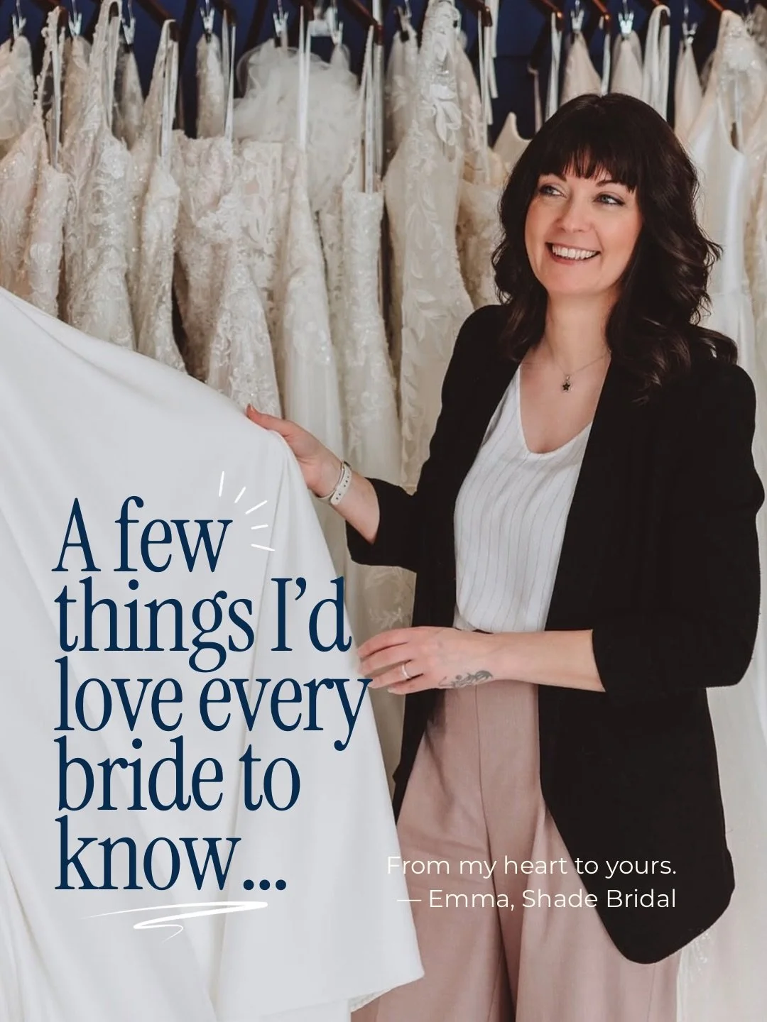 Being a bridal boutique owner is about so much more than beautiful dresses. 🤍

For me, it&rsquo;s about the women who walk through our doors.

It&rsquo;s about hearing your proposal story for the first time, seeing your smile when you find the dress