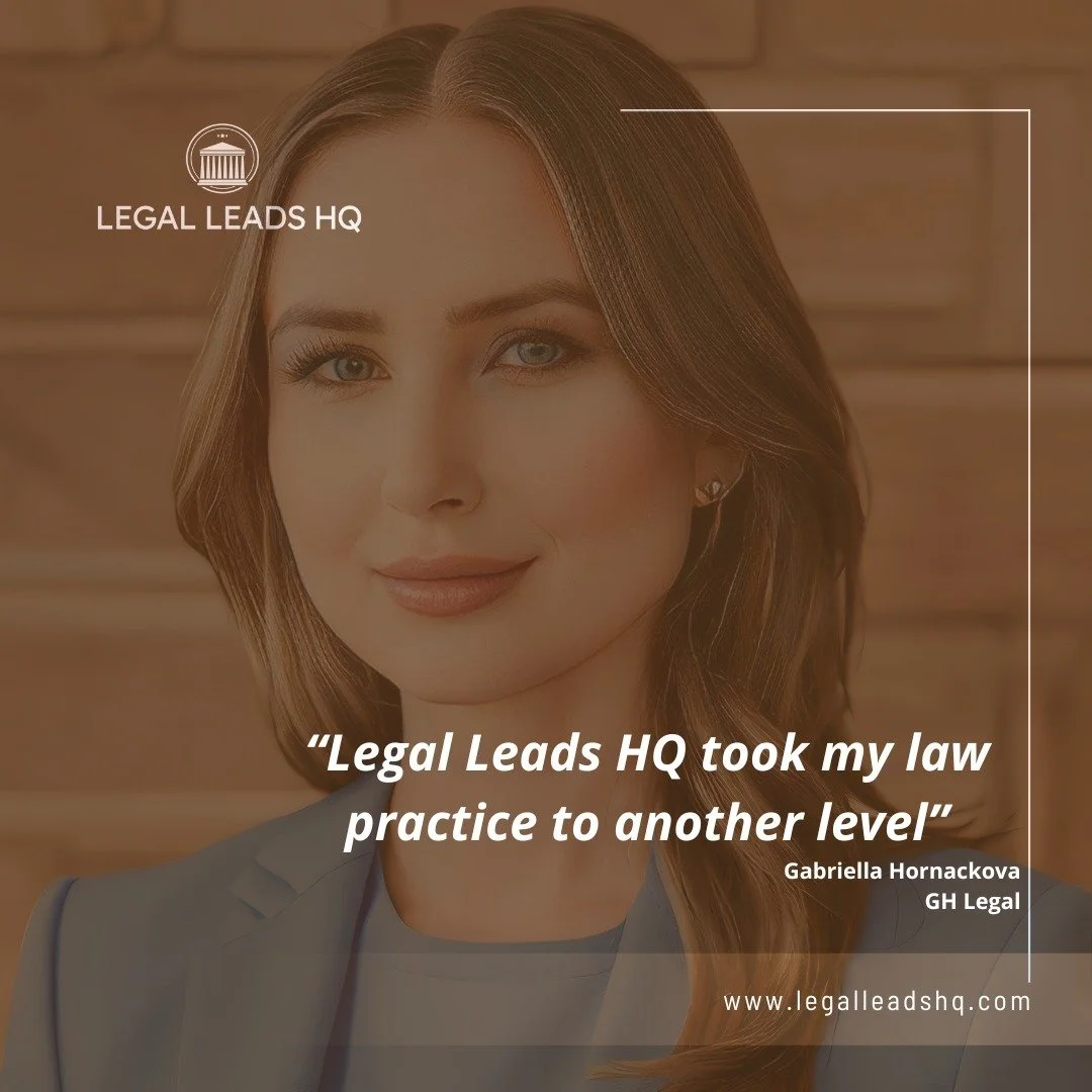 Who We Are: We are Legal Leads HQ, a team of experts dedicated to helping small law firms thrive in the digital age.

#DigitalMarketing #LawFirm #LegalMarketing #SoloPractitioners #SmallLawFirm #LegalServices #LegalTech #LawFirmGrowth