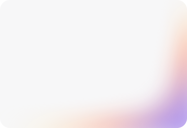 The image is blank with a gradient border fading from peach to purple.