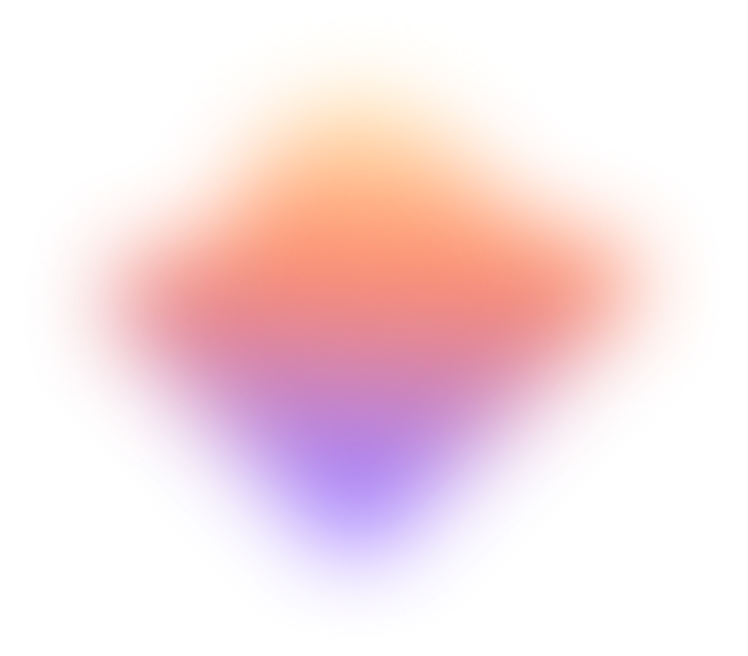 Abstract colorful gradient shape with soft blending of pastel colors.