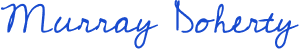Signature of Murray Doherty in blue cursive handwriting.