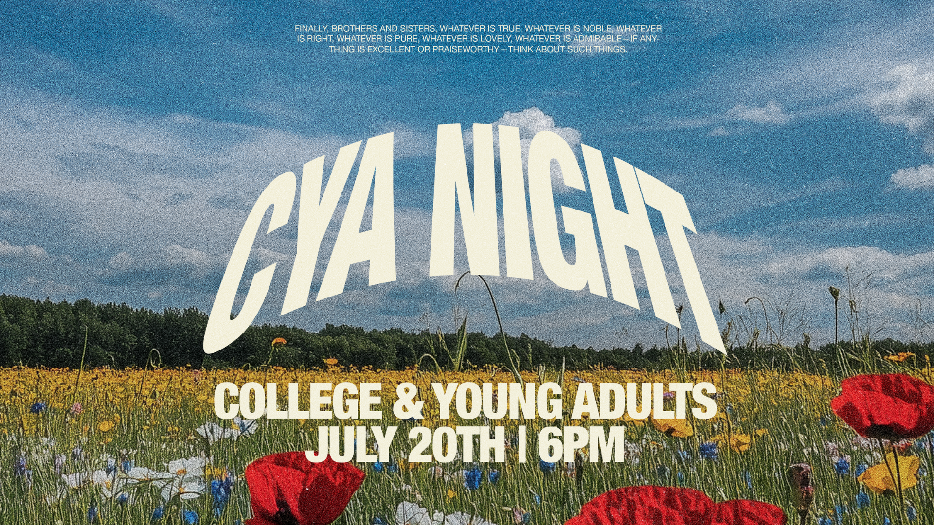 College & Young Adults Night