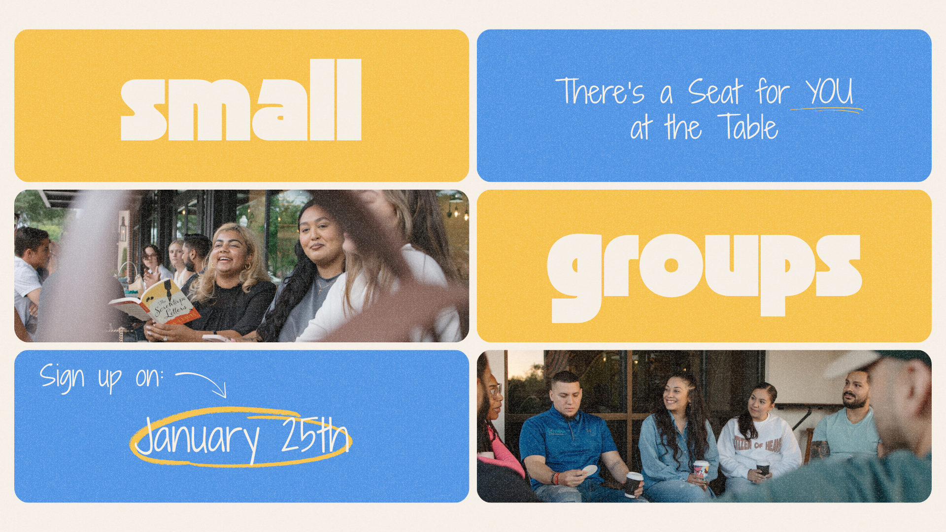 Small Groups Directory Opens! 
