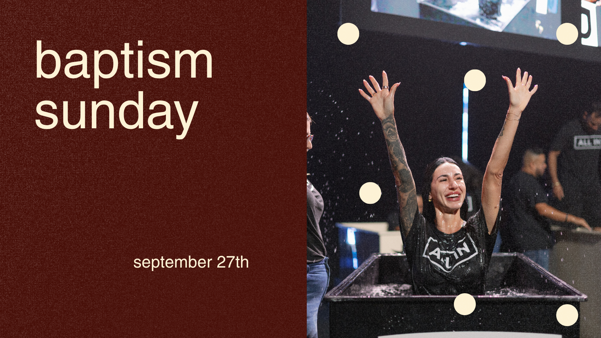 Baptism Sunday