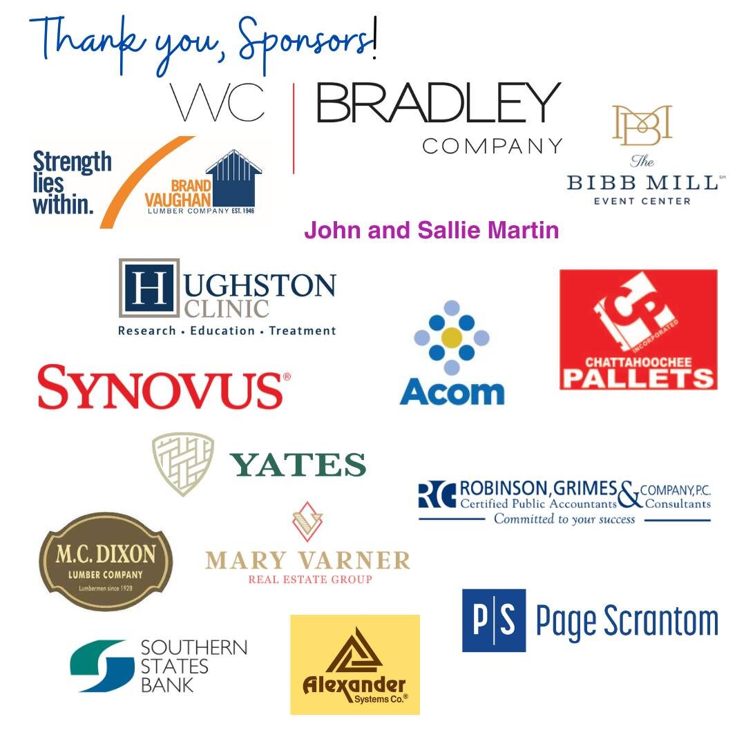 What a wonderful event!  Thank you to our sponsors!! @wcbradleyco @bvlumber @thebibbmill ChattahoocheePallets @hughstonclinic @acomintegrated @synovusbank @robinsongrimesco @maryvarnerrealestategroup @southern_states_bank