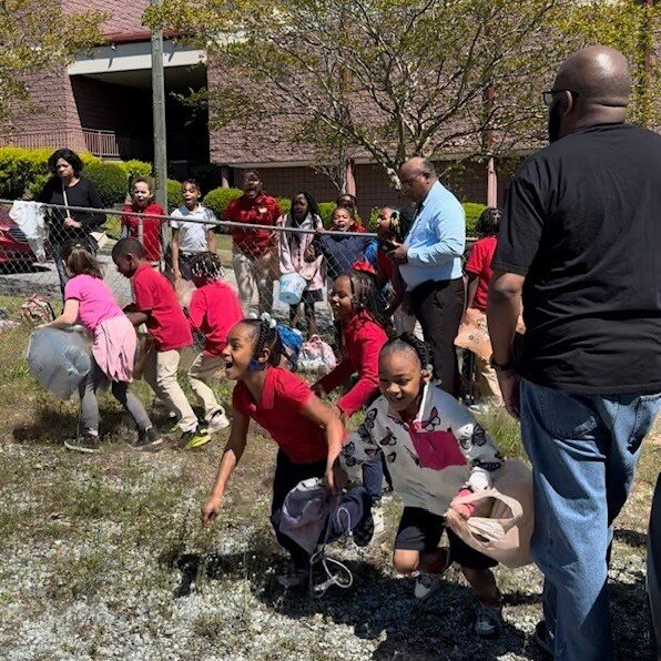 No blade of grass was left unturned!  All Easter Eggs were recovered! What a GLORIOUS day for playtime in the field with the kiddos of Mathews Promise Academy!  He is Risen, Indeed! Happy Easter, y'all!