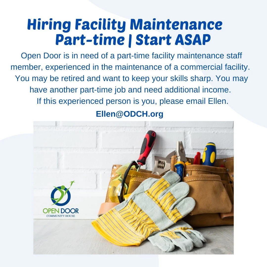 Help us spread the word for this part-time weekday position. Thanks!