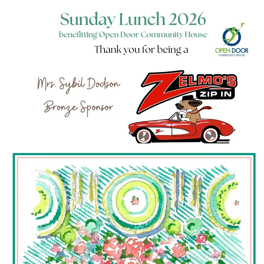 Zelmo's Zip In - "Fueling Life's Passions since 1999." Thank you for "zipping in" to support Open Door Community House!