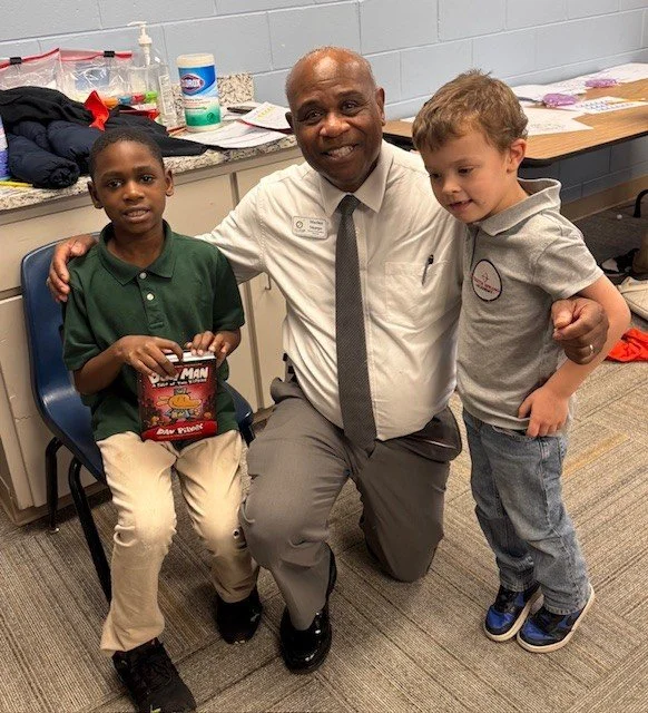Mathews Promise Academy will be in good hands one day. Both Desmond and Quinton said today they wanted to do Mr. Sharpe's job. Succession plan in place! 🙂💚💙
