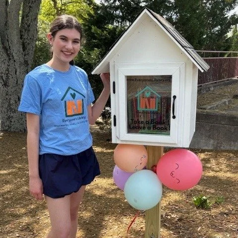 Thank you to Adelle Slay @everyoneslibrarygeorgia for choosing Open Door as a location for one of the outdoor libraries.  These mini libraries promote literacy and lower barriers to accessing books. Adelle is the president of the Georgia chapter of E