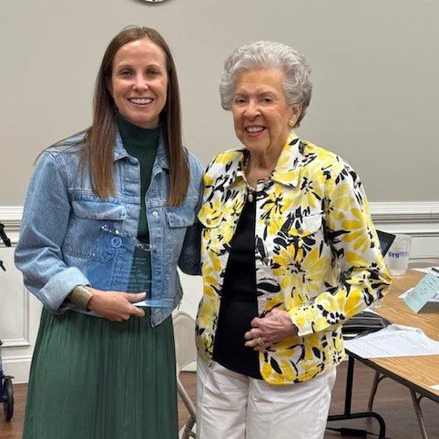 Today was a special board meeting! The Mrs. Butch Deaton Living Vision Award was presented to Katie Krieg! This award is given annually to the person who is generously invested in keeping alive the vision of our founders through volunteer time, finan