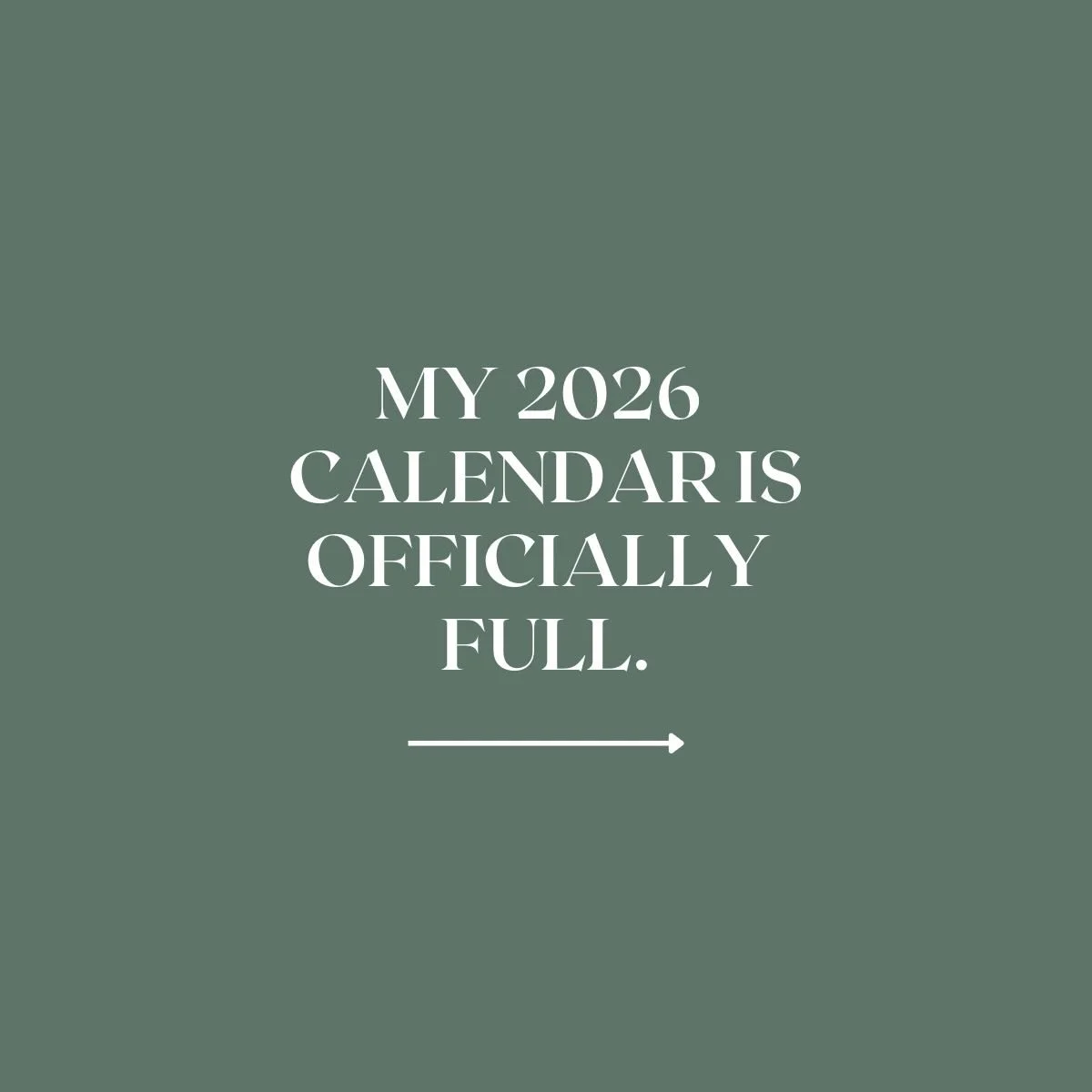This year, I intentionally limited the number of weddings I would take on so I could give every couple the experience they deserve. Reaching that goal&mdash;and officially closing my 2026 books&mdash;is something I don&rsquo;t take for granted.