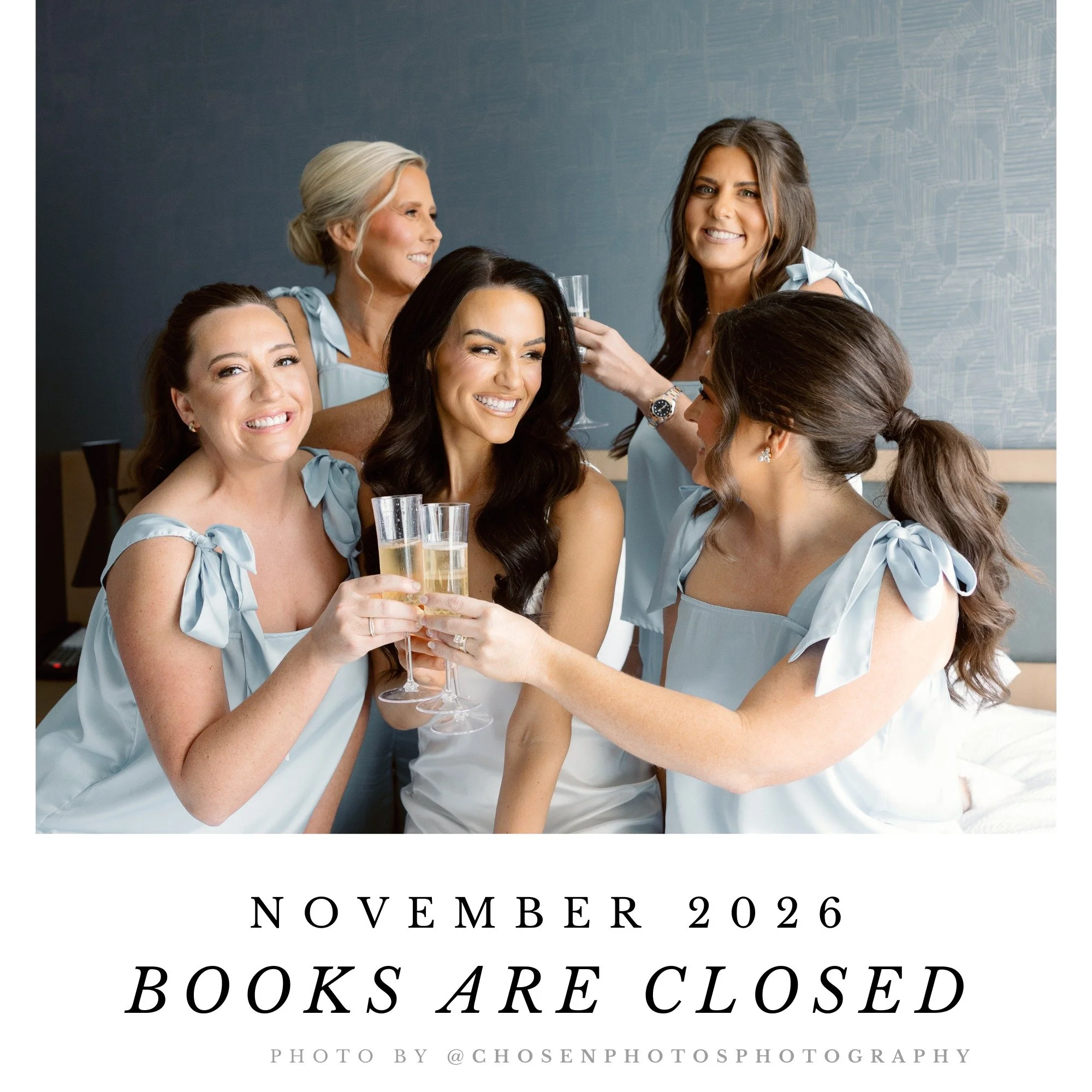 November 2026 books are officially closed!

So grateful for the couples already on my calendar &mdash; I can&rsquo;t wait to celebrate with you.

I still have select 2026 and 2027 dates available, so if wedding coordination is on your list, now is a 