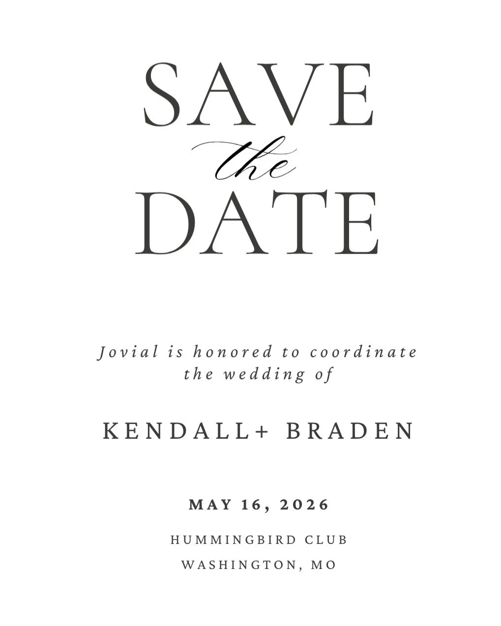 Kendall &amp; Braden 🤍
Less than two weeks until 'I do'

May 16, 2026

So excited for this one ✨