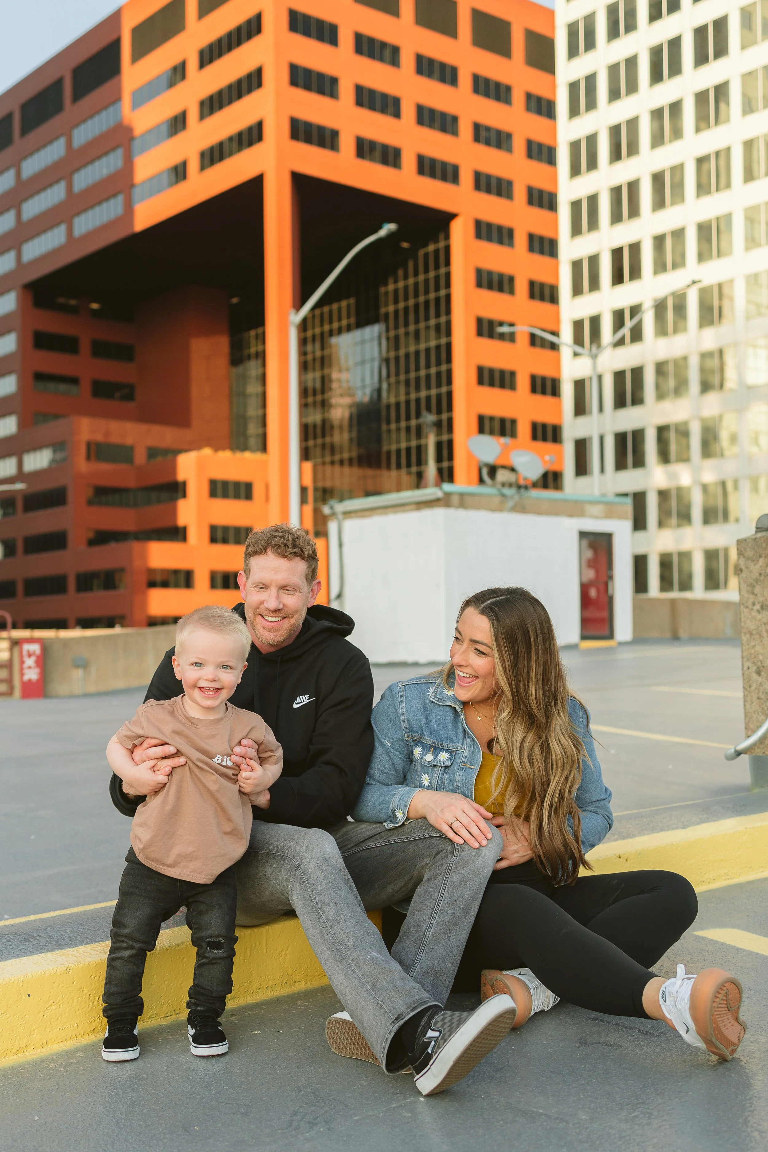 Jovial owner, Ally and her toddler son and husband