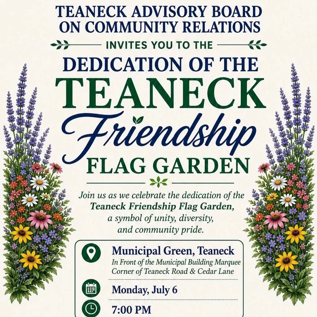 Dedication of the Teaneck Friendship Flag Garden