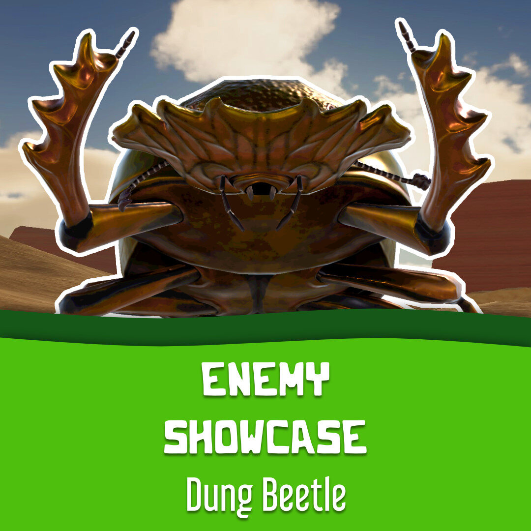 New Enemy Showcase #video out now on YouTube!

This time, Oliver &amp; Jeremy introduce you to the newly implemented Dung Beetle - a foe that throws POOP at you.

⭐ Follow us on YT: @axonfluxstudio