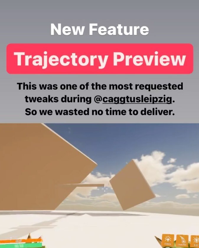 🆕 We added two fresh #features to the #game!

The Trajectory Preview makes it easier to aim with the Pear Launcher, while Physic Spine Block indicates that you can&lsquo;t damage an Armadillo Lizard mid-roll.

#gamedev #userinterface #shader