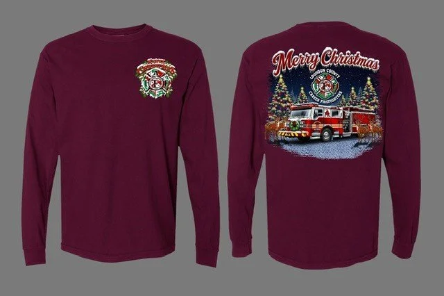 2026 Merry Christmas Maroon Long Sleeve T-shirt.jpg