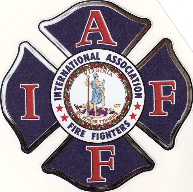 Virginia Flag IAFF Decal