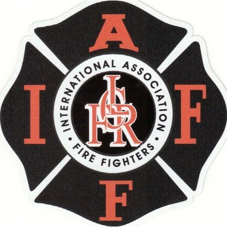 Black with Red LCFR Scramble IAFF Decal