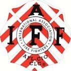 Red and White Chevron IAFF Decal