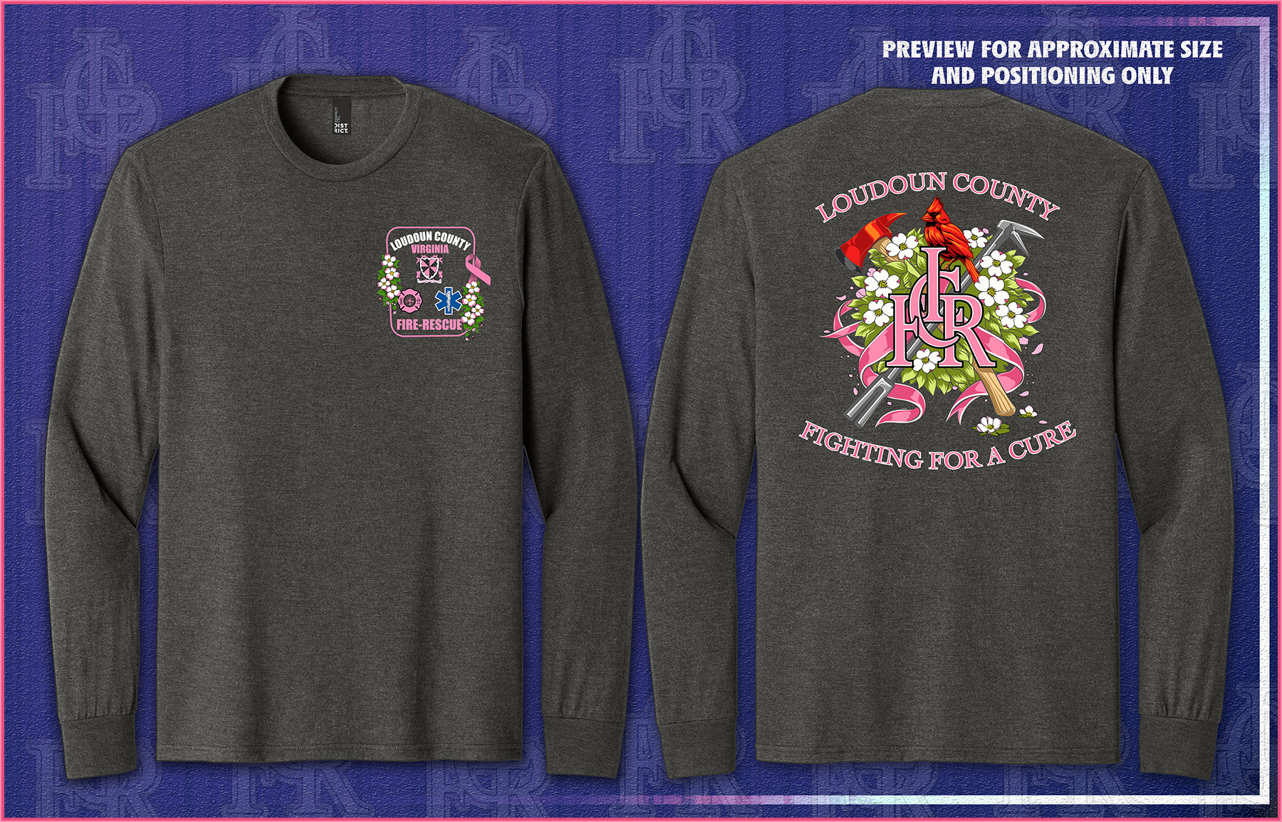 LCFR-CANCER 2026 Heathered Charcoal Longsleeve Tshirt-DM132.png