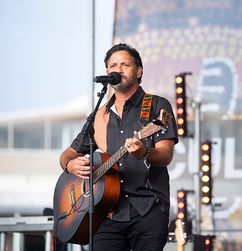 Richard Luland will be performing at the Huski Blak Markets on Sunday 21 April.

Richard is an Aboriginal man from the South Coast of NSW with family ties to the Yuin , Wiradjuri, Ngunnawal and Gadigal people. 

As a singer, song writer and guitarist