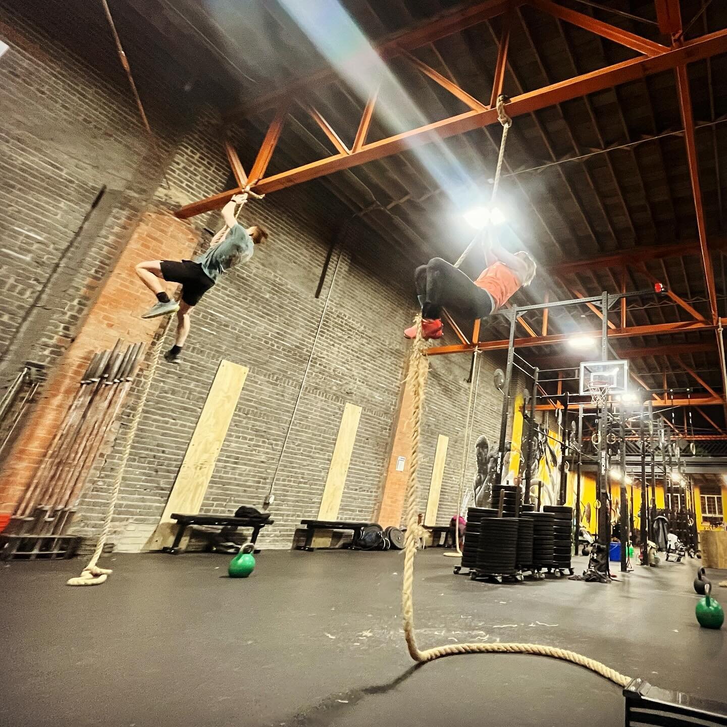 Yesterday's workout had us tackling rope climbs, with each of the three rounds culminating in five climbs. Let me tell you, by the end, I was utterly spent!

Growing up, I could never climb a rope in gym class. I always wanted to, but never had the s