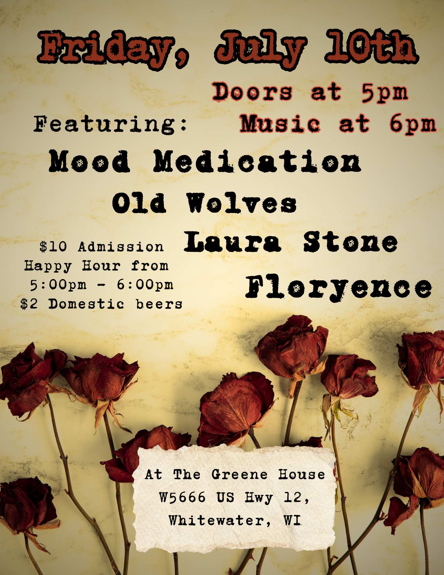 Mood Medication, Old Wolves, Laura Stone, Floryence