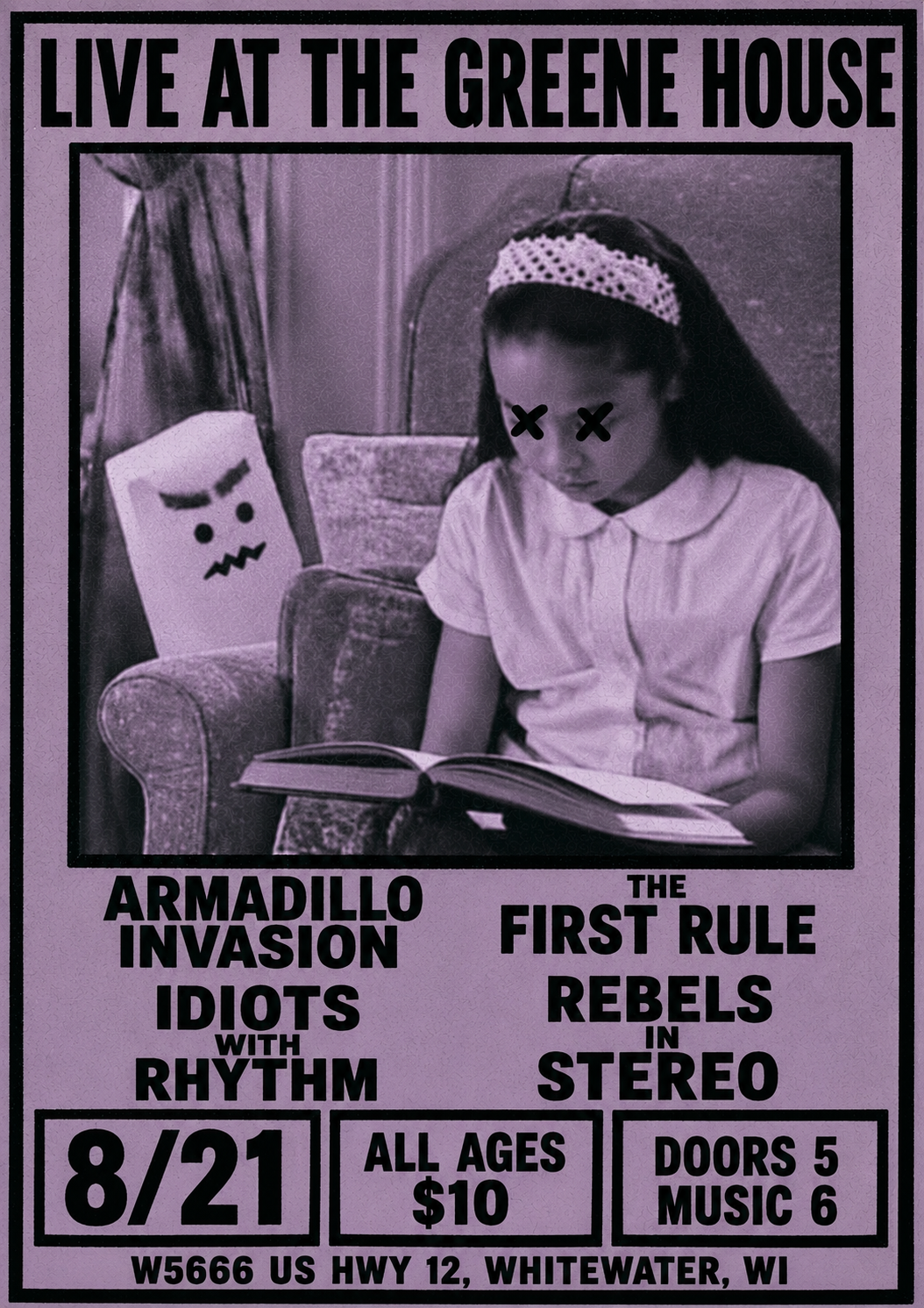 Armadillo Invasion, Idiots with Rhythm, The First Rule, Rebels in Stereo
