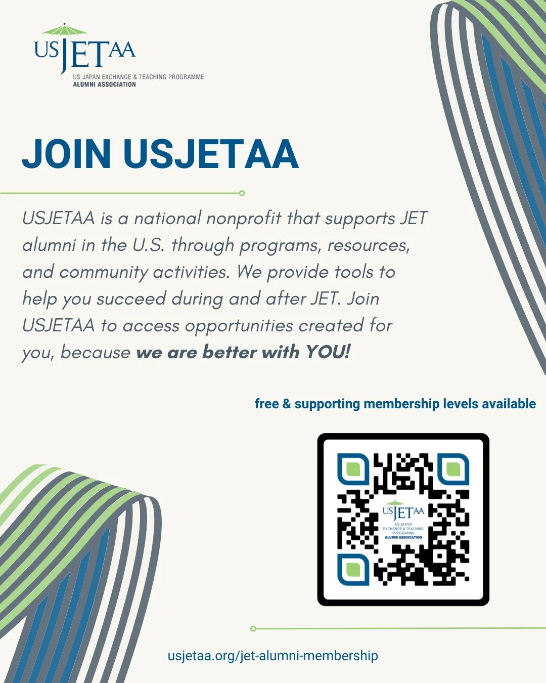 You might already be in our system to receive newsletters, but you may not be registered as a JET alum. ⁠
⁠
When you have a moment, please log in and make sure your profile reflects your JET alumni status so we can keep our records up to date. ⁠
⁠
If