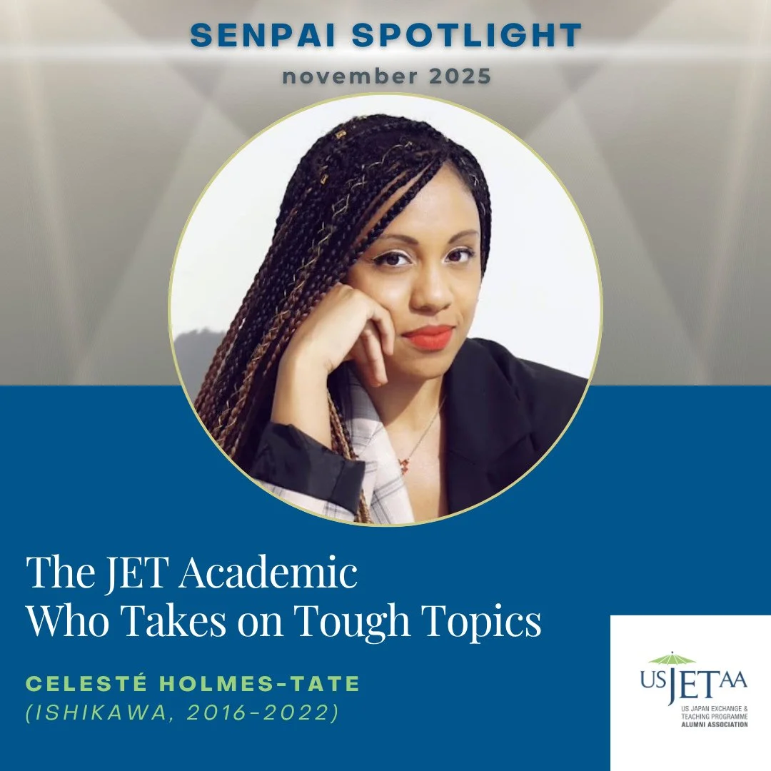 From organizing Black History Month in Kanazawa to lecturing in Japanese academia, Celest&eacute; Holmes-Tate (Ishikawa, 2016-2022) has built a remarkable path rooted in cultural exchange, education, and community impact. ✨⁠
⁠
During her six years as