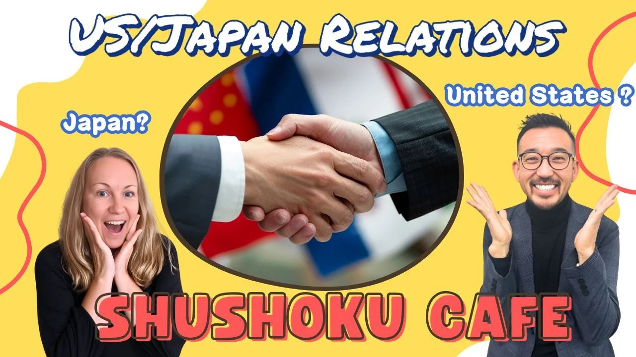 🌏 New Episode of Shushoku Caf&eacute;! 💼✨⁠
⁠
Join our friends Takeshi Yamagishi (QUICK USA) and Kasia (Ikigai Connections) for episode 16: U.S.-Japan Relations, where they explore how the partnership between the two nations shapes business, HR, and