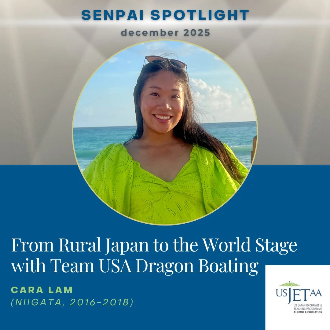 🌟 Senpai Spotlight: Cara Lam (Niigata, 2016-2018)⁠
⁠
From rural Niigata to the world stage, Cara Lam&rsquo;s journey is one of resilience, curiosity, and heart. ⁠
⁠
A Hong Kong native who grew up across Australia and the U.S., Cara joined the JET Pr