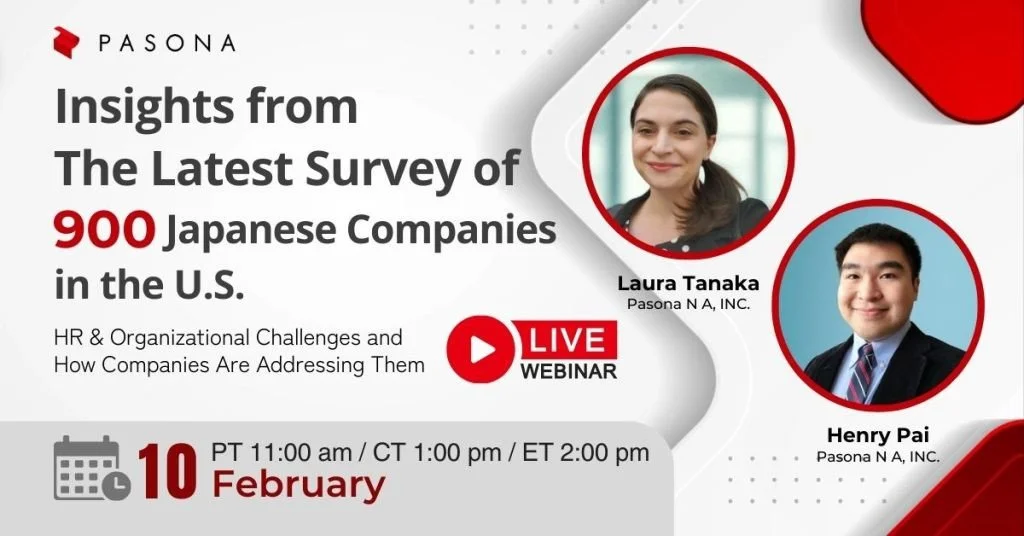 USJETAA is excited to share an upcoming free online webinar from one of our corporate sponsors that&rsquo;s especially relevant for JET alumni and professionals working with Japanese companies in the U.S. ⁠
⁠
Next Tuesday, PASONA NA is opening its se
